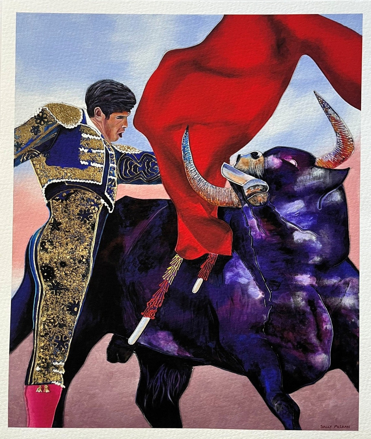 Andale Toro fine art reproduction print by Sally McLean Artist, Australian wildlife art