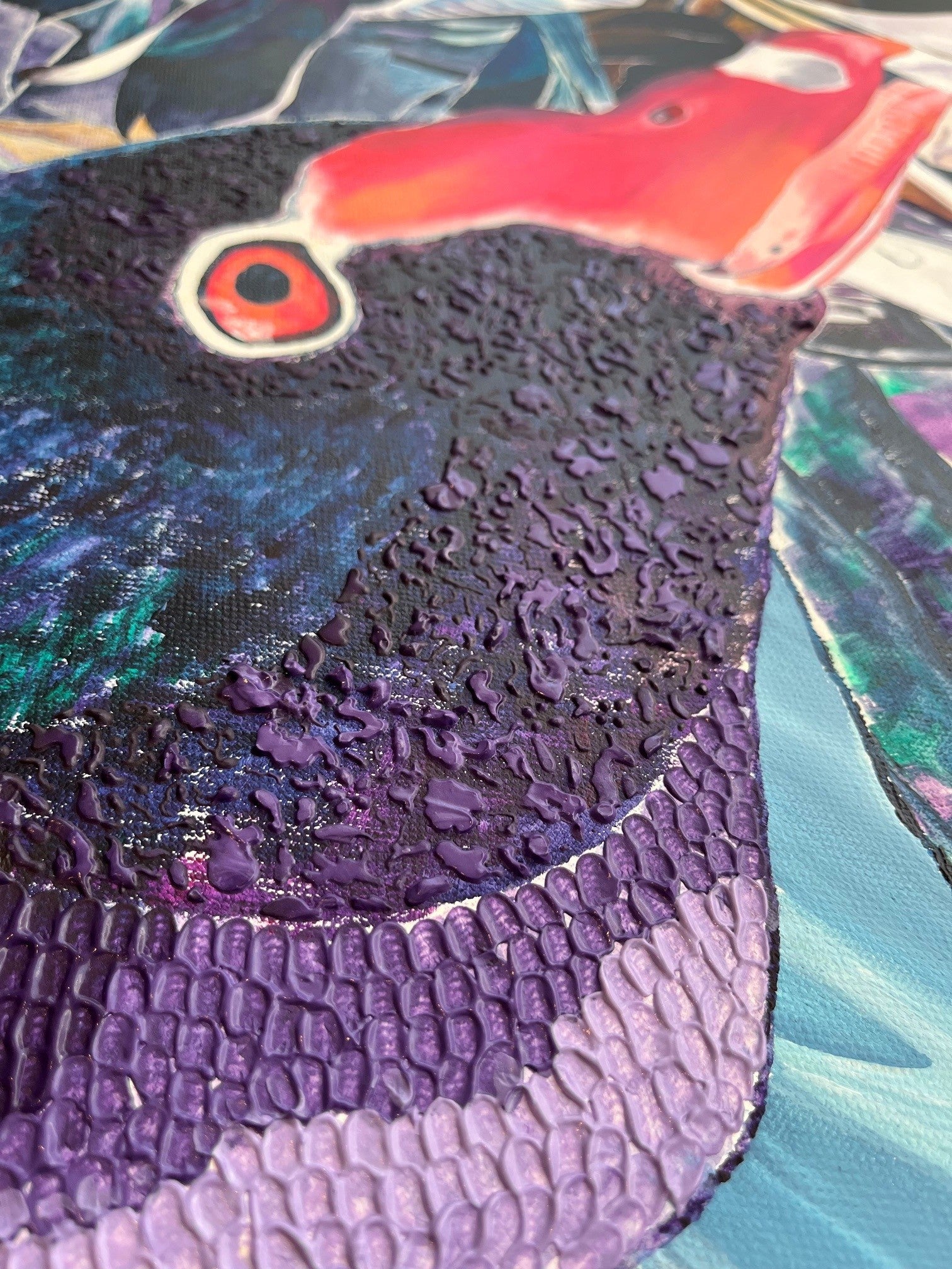 Black Magic | Acrylic Original Artwork | Sally McLean Artist