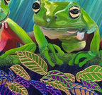 Ribbit Ribbit | Acrylic Frog Original Artwork | Australian Wildlife Art