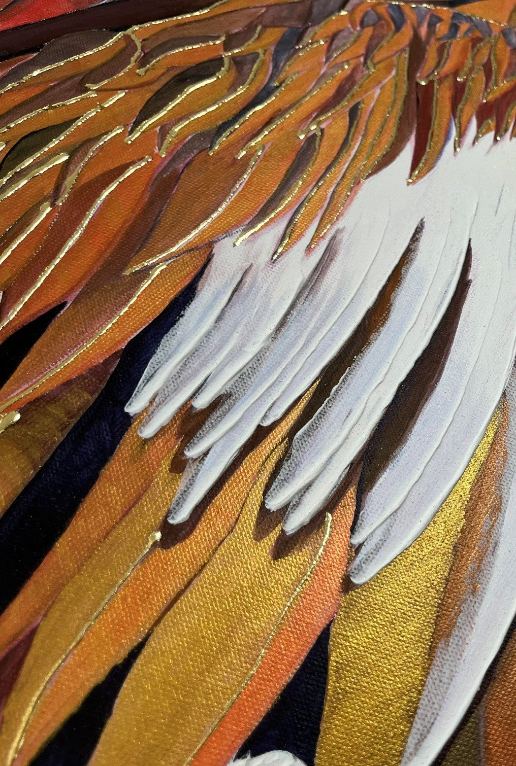 Gilded Quills | Mixed Media Original Artwork | Australian Wildlife Art