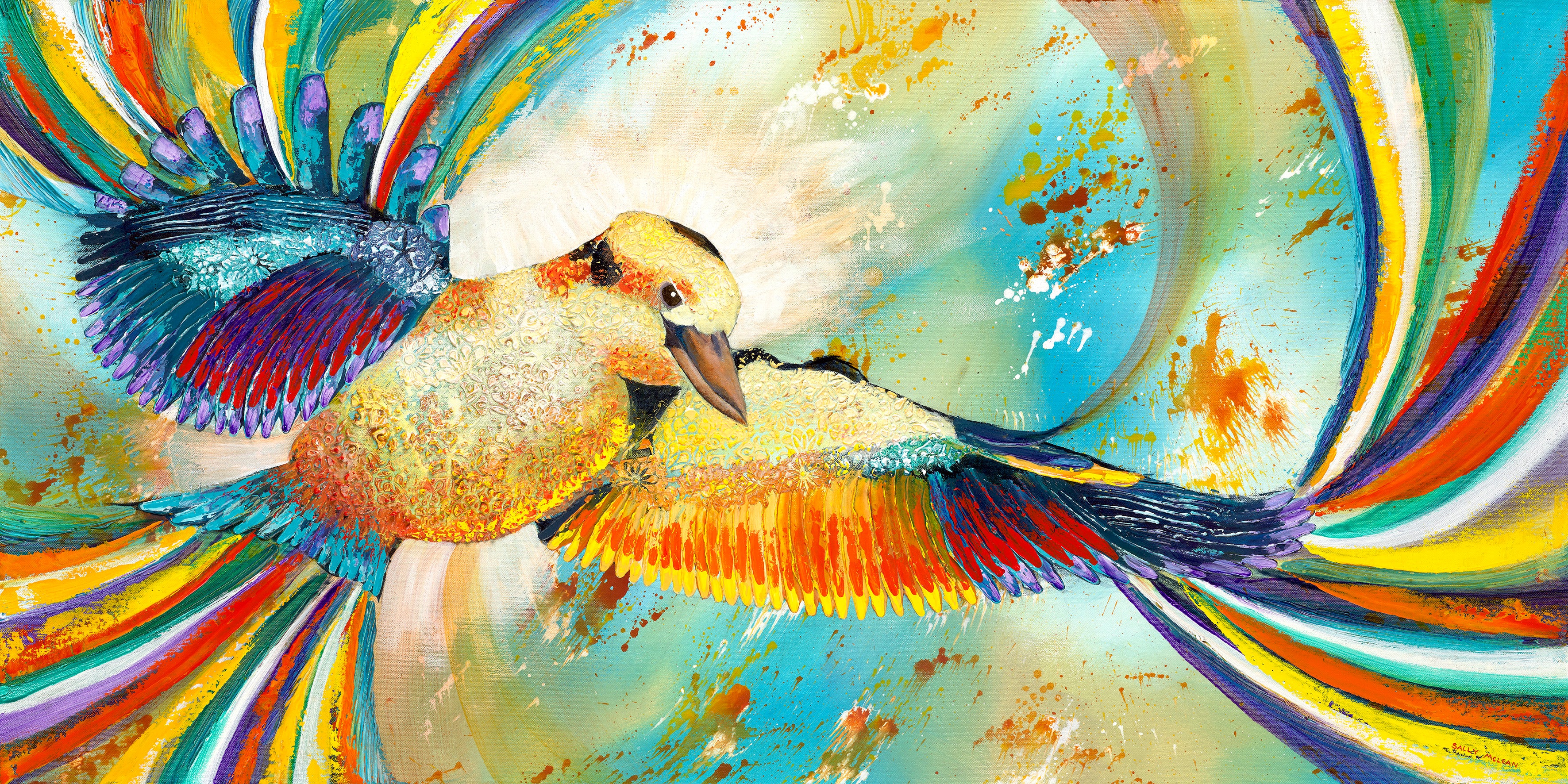 Kookaburra In Flight