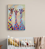 Giraffes Let's Stick Our Necks Out | Acrylic Original Artwork | Sally McLean Artist