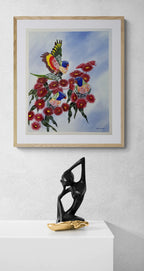 Lorikeets In Blossom | Fine Art Reproduction | Multiple Sizes | Sally McLean Artist
