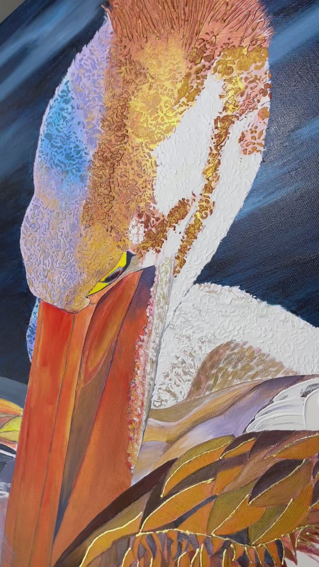 Gilded Quills | Mixed Media Original Artwork | Australian Wildlife Art