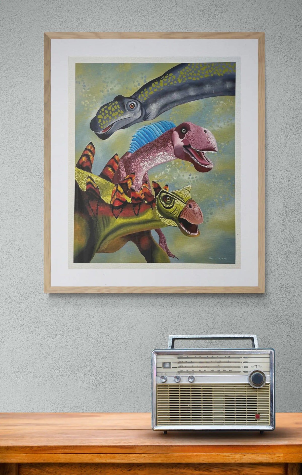 Dino Mania | Fine Art Reproduction | Multiple Sizes | Sally McLean Artist